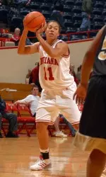 Junior Whiteny Thomas collected a career-high seven steals as the Hoosiers defeated Wichita State, 64-54.