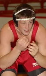 Justin Kuhn capped off the Hoosiers 50-0 win over the University of the Cumberlands with a pin in the heavyweight match