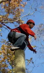 Hoosiers visit local ropes course