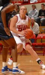 Sophomore Jamie Braun netted a team-best 17 points in the Hoosiers' opening exhibition game.