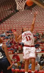 Junior Whitney Thomas grabbed a team-high seven rebounds in a 77-49 win over the Hoosier Lady Stars on Nov. 3.