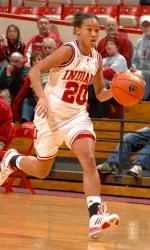 Freshman Whitney Lindsay connected six times with her teammates to lead the Hoosiers in assists against the Showtime Skins.