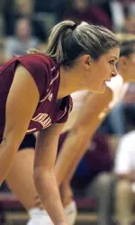 Senior Juli Pierce recorded 14 digs