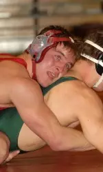 Senior Marc Bennett recorded an 18-3 tech fall