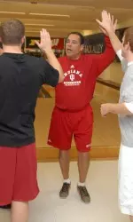 Head Coach Kelvin Sampson took his team out bowling on Wednesday night during winter break.