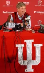 Bill Lynch met with members of the media on Monday to discuss Indiana's bid in the Insight Bowl.