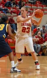 Sophomore Jamie Braun scored a team-high 20 points and tallied a career-high six steals at Northwestern.