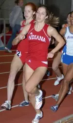 Sophomore Wendi Robinson holds Indiana's top time in the mile run this season.