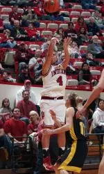 Junior Nikki Smith has scored in double figures in 19 games this season.
