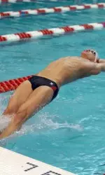 Hesen set a Big Ten record with his 100-yard backstroke split to lead off the 400-yard medley relay.
