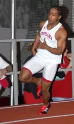Sophomore Wil Glover ran his best time of the season in the 60-meter dash.