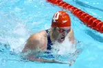 Former Hoosier Kevin Swander turned in the best time in the world in the 50-meter breaststroke.