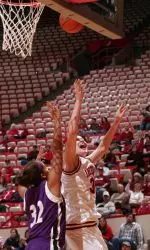 Senior Sarah McKay led all players with 21 points in IU's 83-59 win over Northwestern on Feb. 22.