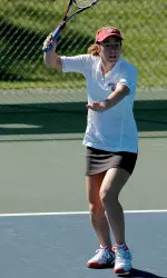 Junior Brianna Williams played two tiebreaker sets in her three-set match at No. 4.