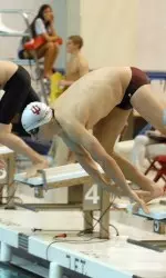 Koehler dropped almost three seconds off his season-best time in the 1,650 free to enhance his chances of making the NCAAs in the event.