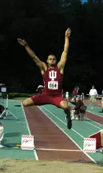 Aarik Wilson set a Big Ten Championships record in the triple jump on Feb. 26, 2005.
