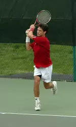 Senior Arnaud Roussel won two matches against Northern Illinois and Marquette.