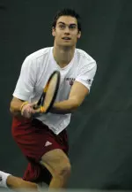 Junior Thomas Richter upset No. 27 Marek Sramek of South Alabama last weekend.