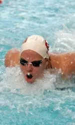 Freshman Brittany Barwegen will compete in the 100 fly, 200 fly and 200 IM at the Spring Championships.