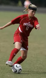 Kristin Arnold scored a goal and posted an assist in her debut campaign for the Hoosiers in 2006.
