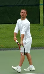 Sophomore Mak Kendall has competed at No. 6 singles for Indiana this year.