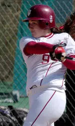 Senior Rachel Terry accounted for one of IU's two hits.