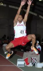 Senior Kiwan Lawson finished 10th at the NCAA Indoor Championships.