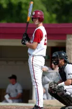 Senior first baseman Michael Nilles launched his first home run of the season in game one.