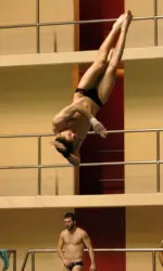 Jesse Rappaport finished second in the three-meter and third in the one-meter.
