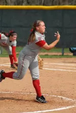 Monica Wright tossed her third shutout of the season.