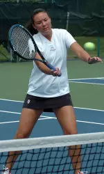 Senior Laura McGaffigan won at No. 2 singles for Indiana against Penn State.