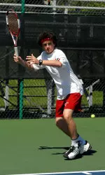 Lachlan Ferguson played in the Junior Davis Cup when he was 16.