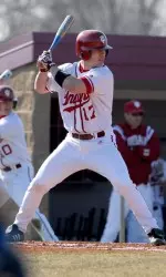 Jon Fixler had two hits on Saturday, including his second home run of the season in game two.