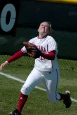 Julia Hamilton had three hits in the doubleheader.