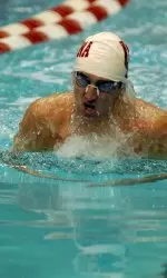 Sophomore Justin Peterfish reached the C-Final in the 200-meter breaststroke.