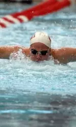 Freshman Brittany Barwegen earned a finals swim in the 200-meter butterfly at the Spring Championships.