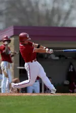 Senior second baseman Keith Haas collected two hits, two runs and a steal Friday evening.
