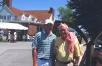 Seth Brandon with golf legend Arnold Palmer at the Sunnehanna Amateur.