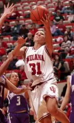 Senior Leah Enterline was one of three team captains for the Hoosiers in her final campaign.