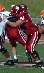 Ben Wyss will start at center for the Hoosiers this season.