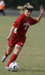 Sophomore Kristin Arnold will be in the mix for a starting spot up front for the Hoosiers this fall.