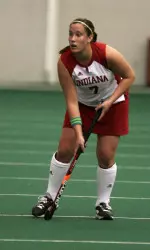 Kate O'Connell led Indiana with four shots against Albany.