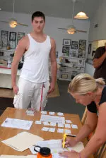 Josh Hager was one of 24 Hoosier freshmen to check in for training camp on Saturday, Aug. 4.