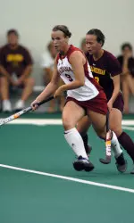 Haley Funk had a hat trick against Missouri State on Sunday in the Hoosiers 8-0 win.