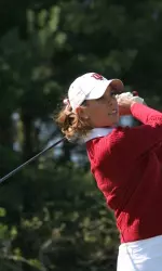 Laura Nochta shot a 75 on Sunday to finish at +8 for the tournament.