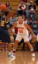 Junior Whitney Thomas picked up her first career Big Ten Player of the Week honor after collected three double-doubles for the Hoosiers.