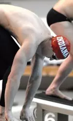 Senior Matt Lenton is one of two returning swimming All-Americans for the Hoosiers.