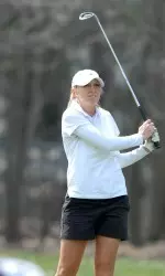 Amber Lindgren had the low round of the day for Indiana on Sunday with a 75.