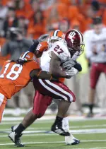 Junior running back Bryan Payton scored on a 25-yard run at Illinois.