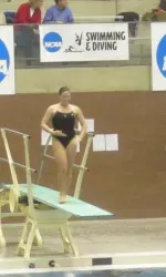 Brittney Feldman is the Big Ten Diver of the Week after sweeping both springboard events in a win over Northwestern last Friday.